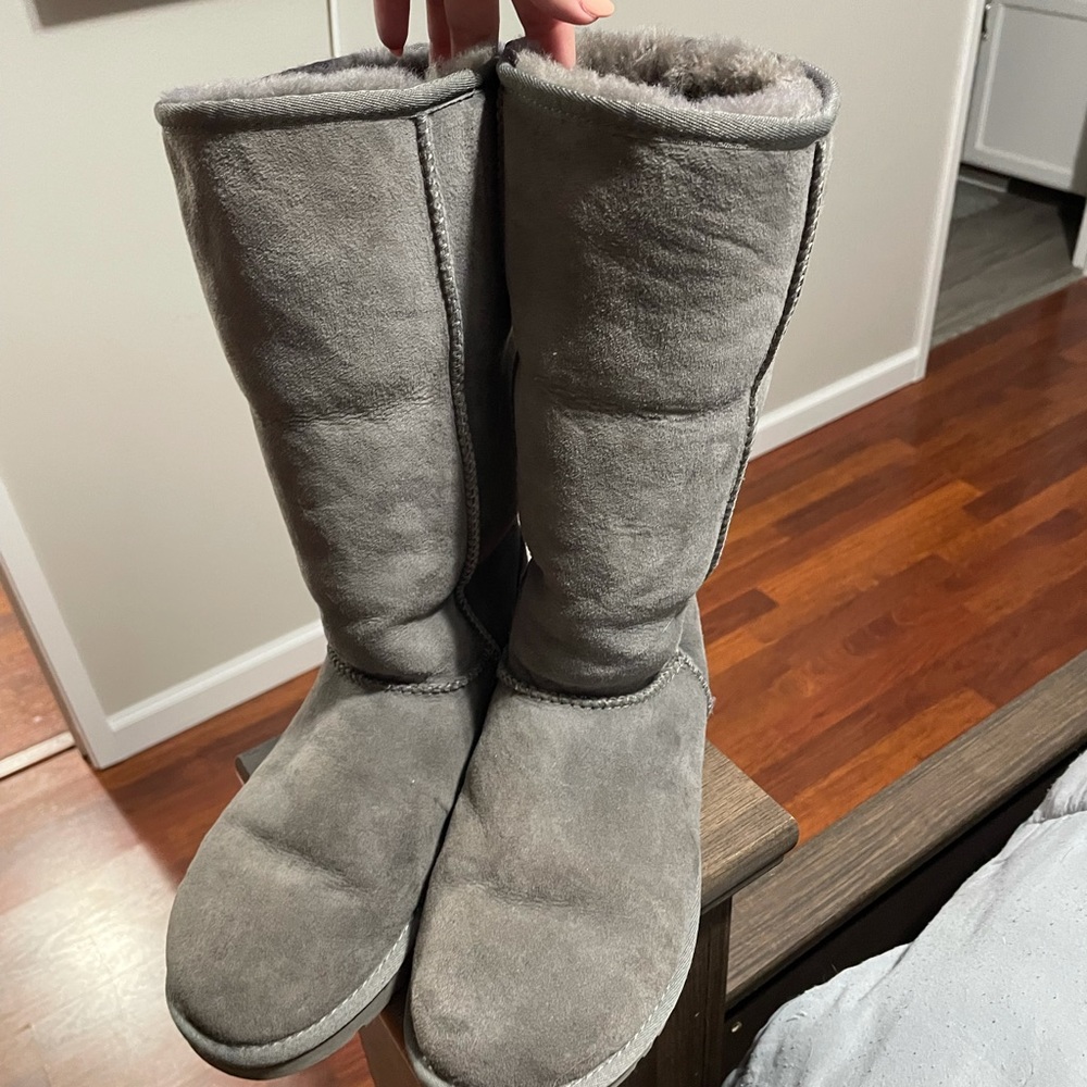 Lightly used Tall Grey Uggs